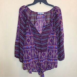 Figueroa & Flower Sheer top Sz XL